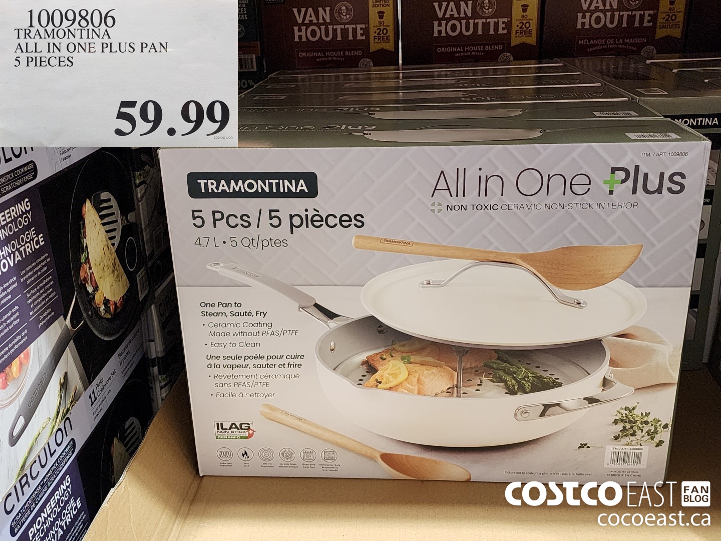 1009806 TRAMONTINA ALL IN ONE PLUS PAN 5 PIECES $59.99