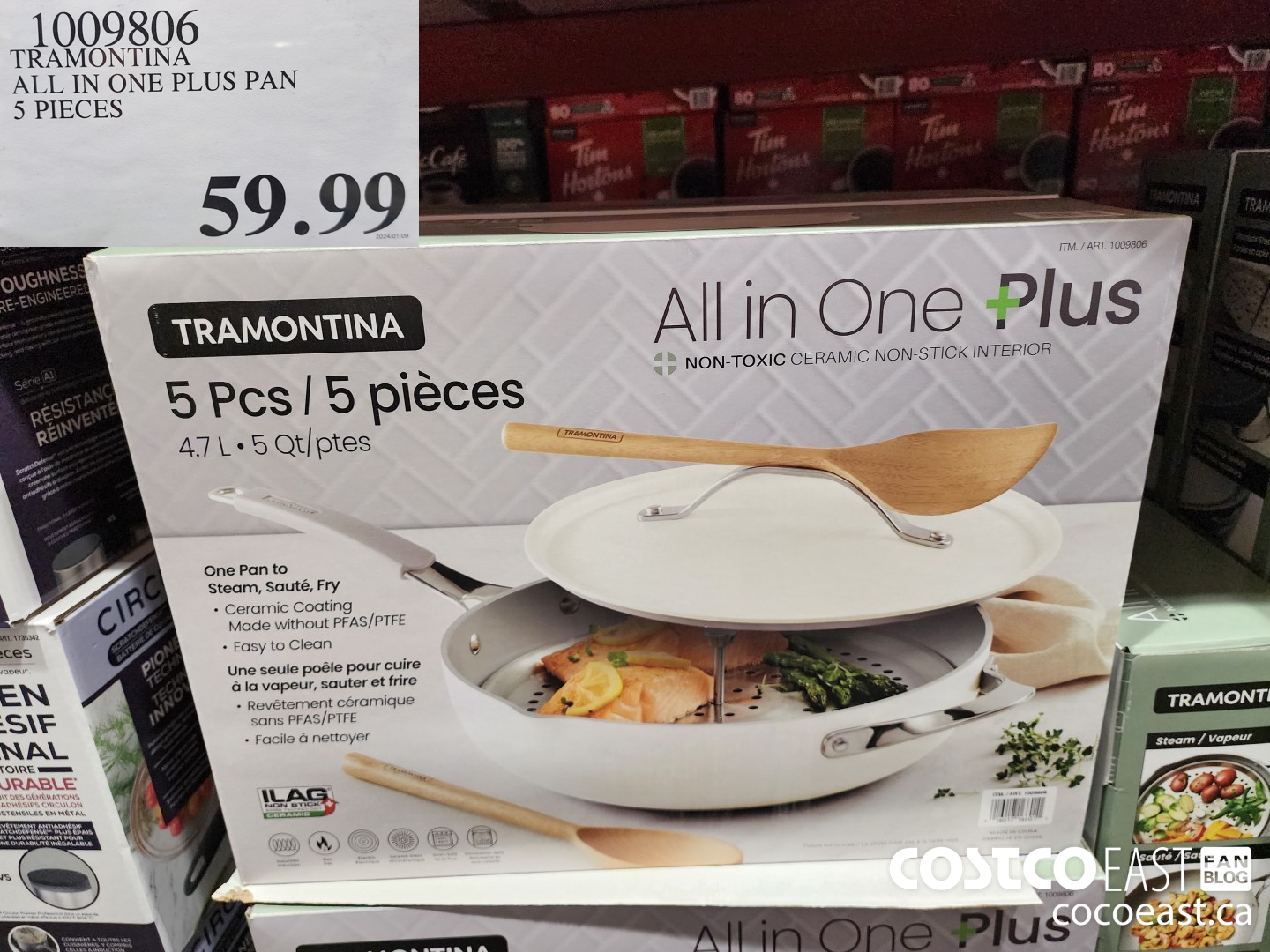 1009806 TRAMONTINA ALL IN ONE PLUS PAN 5 PIECES $59.99