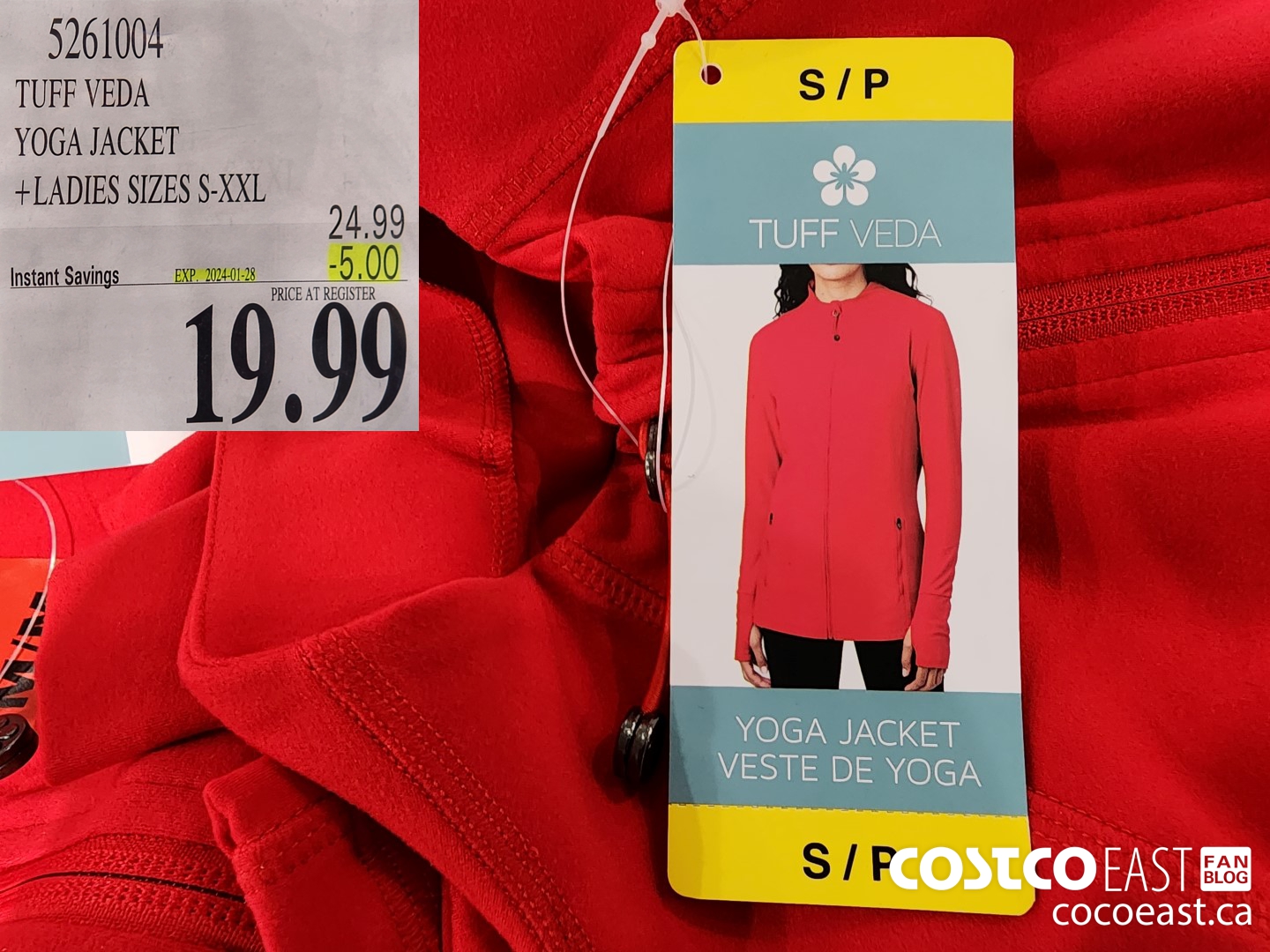 5261004 TUFF VEDA YOGA JACKET +LADIES SIZES S-XXL ($5.00 INSTANT SAVINGS EXPIRES ON 2024-01-28) $19.99