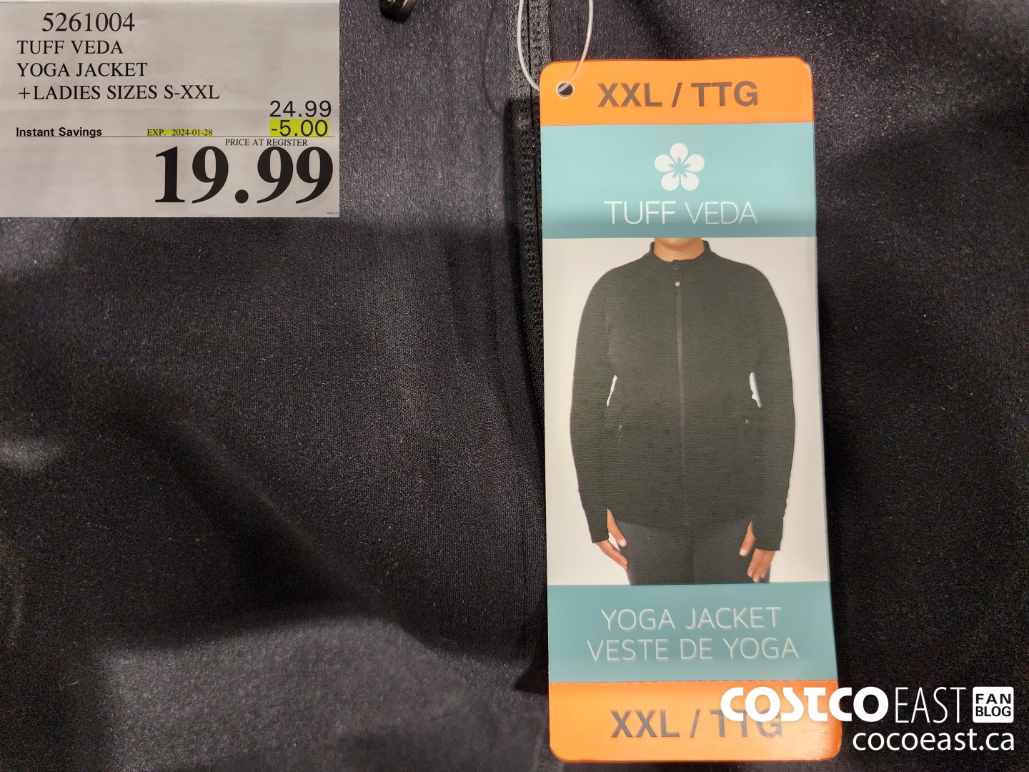 5261004 TUFF VEDA YOGA JACKET +LADIES SIZES S-XXL ($5.00 INSTANT SAVINGS EXPIRES ON 2024-01-28) $19.99