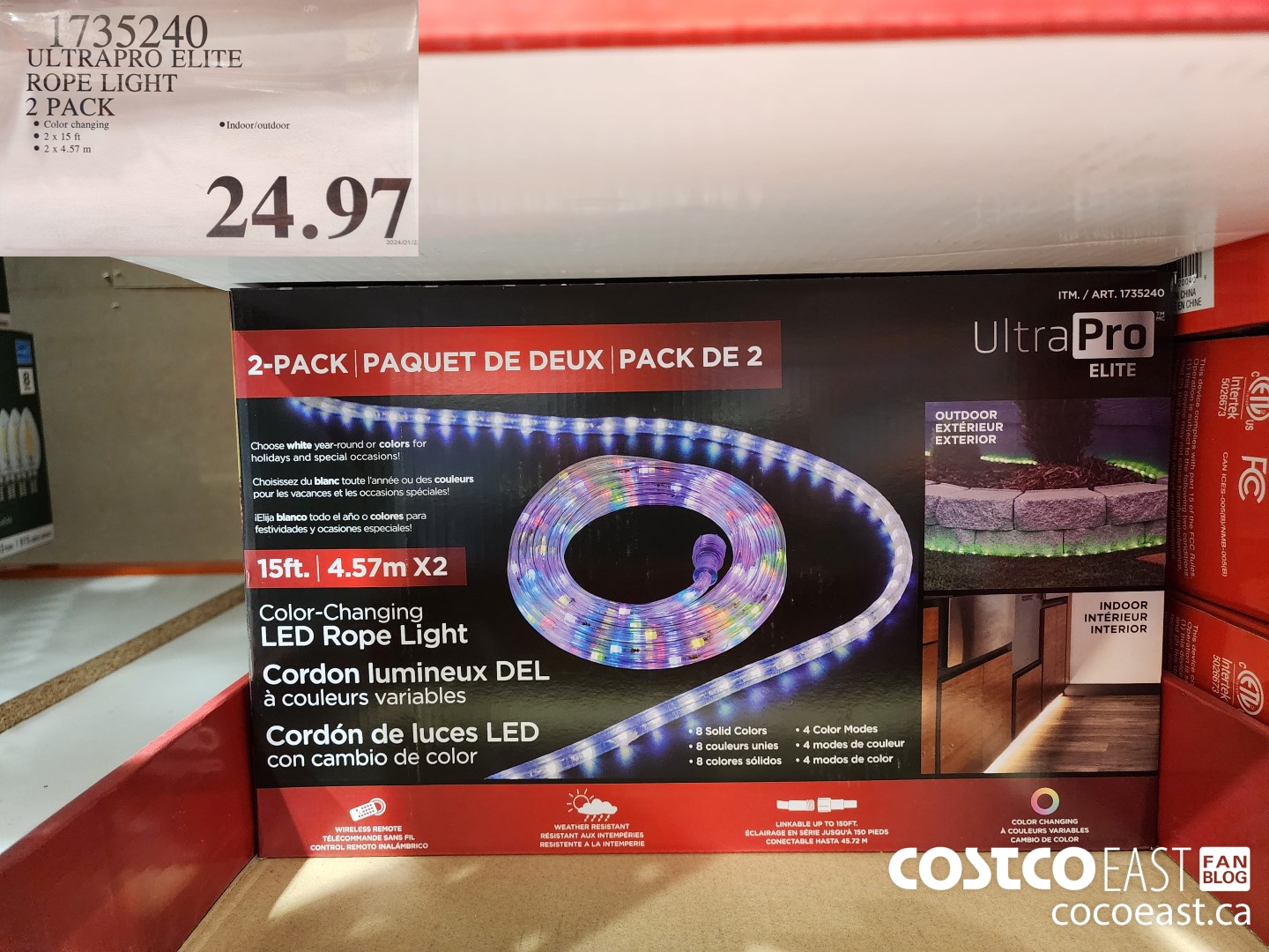 1735240 ULTRAPRO ELITE ROPE LIGHT 2 PACK $24.97