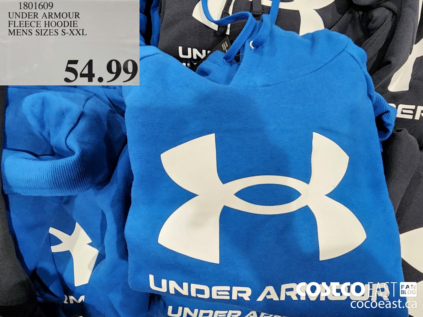 1801609 UNDER ARMOUR FLEECE HOODIE MENS SIZES S-XXL $54.99