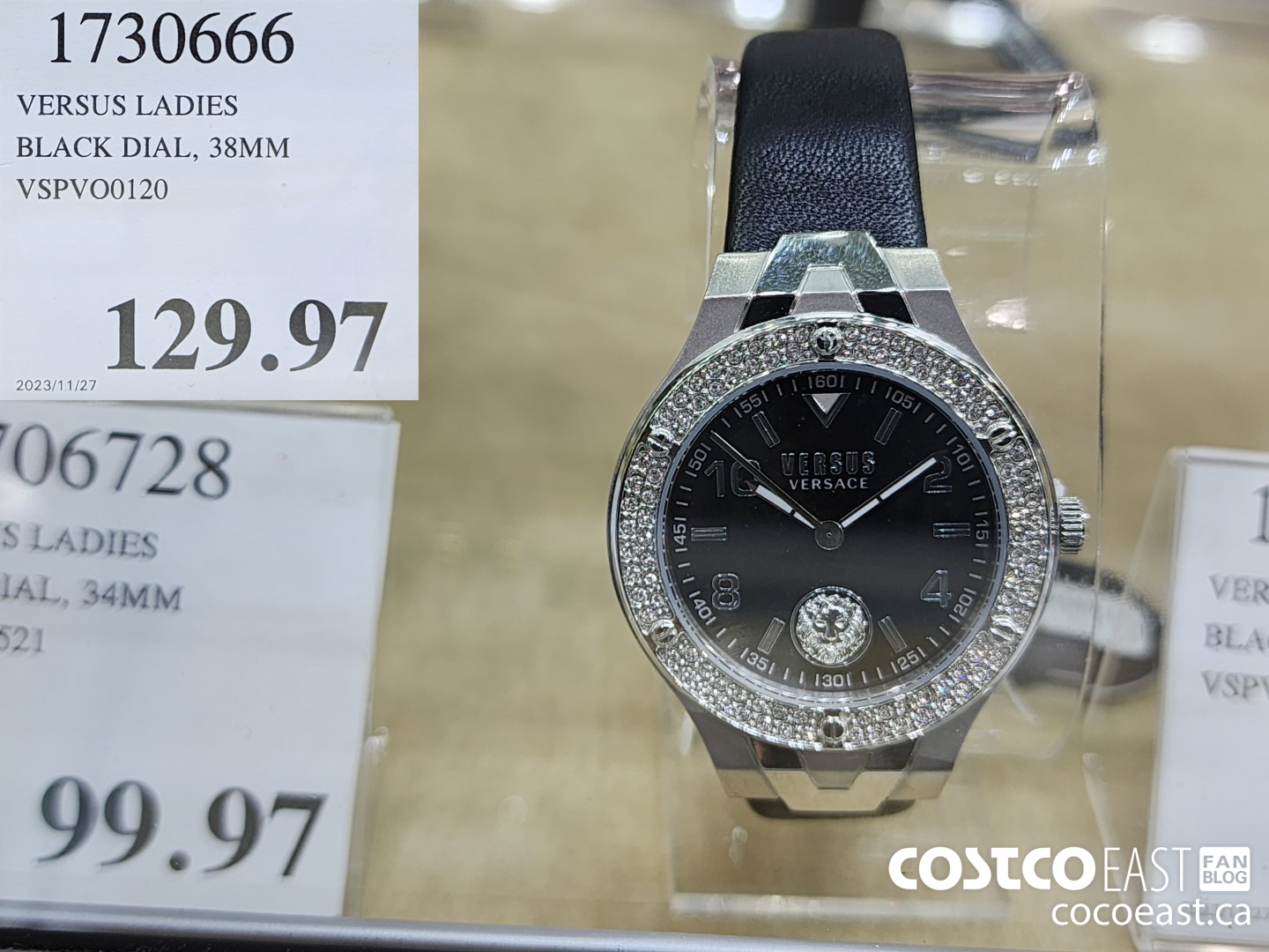 1730666 VERSUS LADIES BLACK DIAL, 38MM VSPVO00120 $129.97