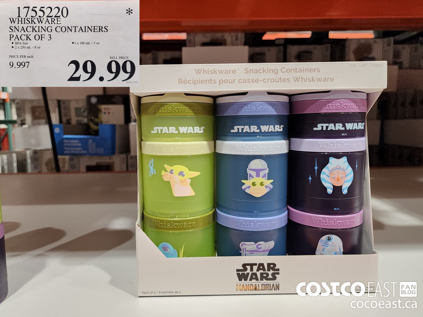 1755220 WHISKWARE SNACKING CONTAINERS PACK OF 3 $29.99