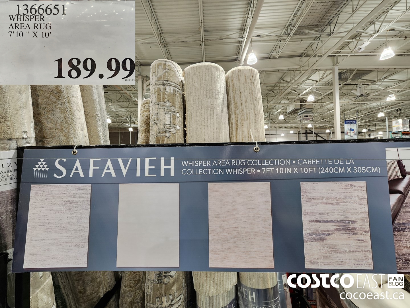 1366651 WHISPER AREA RUG 7'10