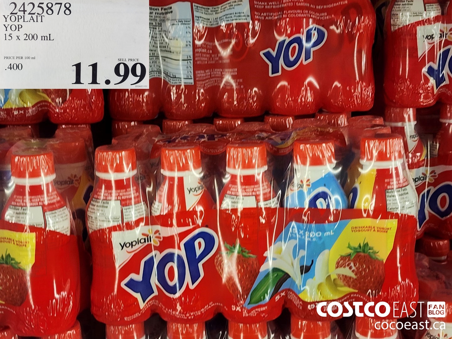 2425878 YOPLAIT YOP 15 x 200 ml $11.99