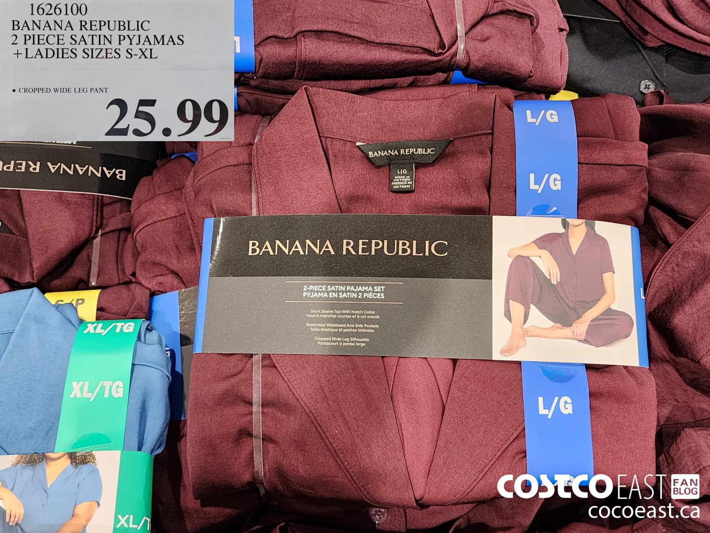 1626100 3ANANA REPUBLIC 2 PIECE SATIN PYJAMAS + LADIES SIZES S-XL $25.99