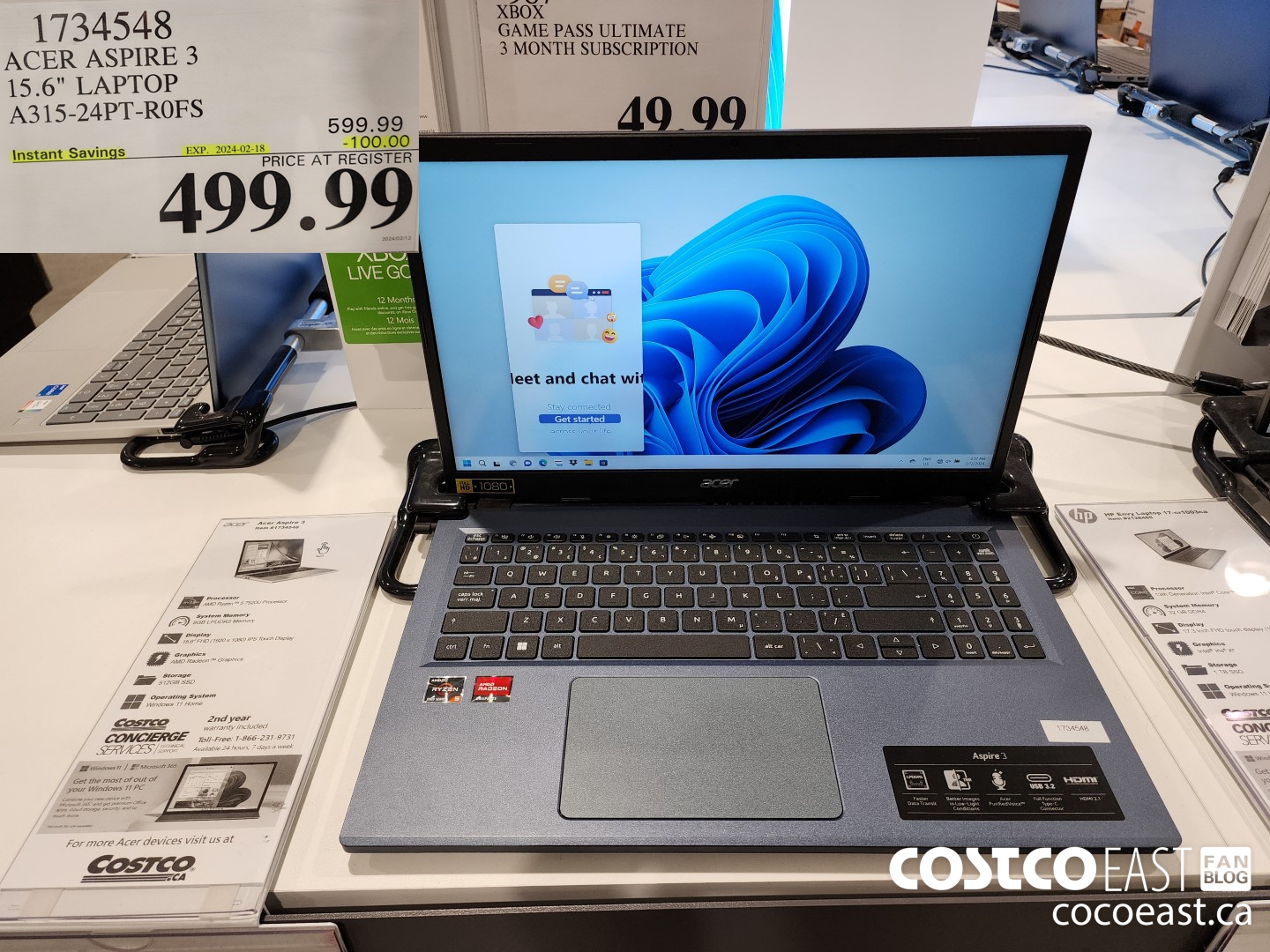 1734548 ACER ASPIRE 3 15.6