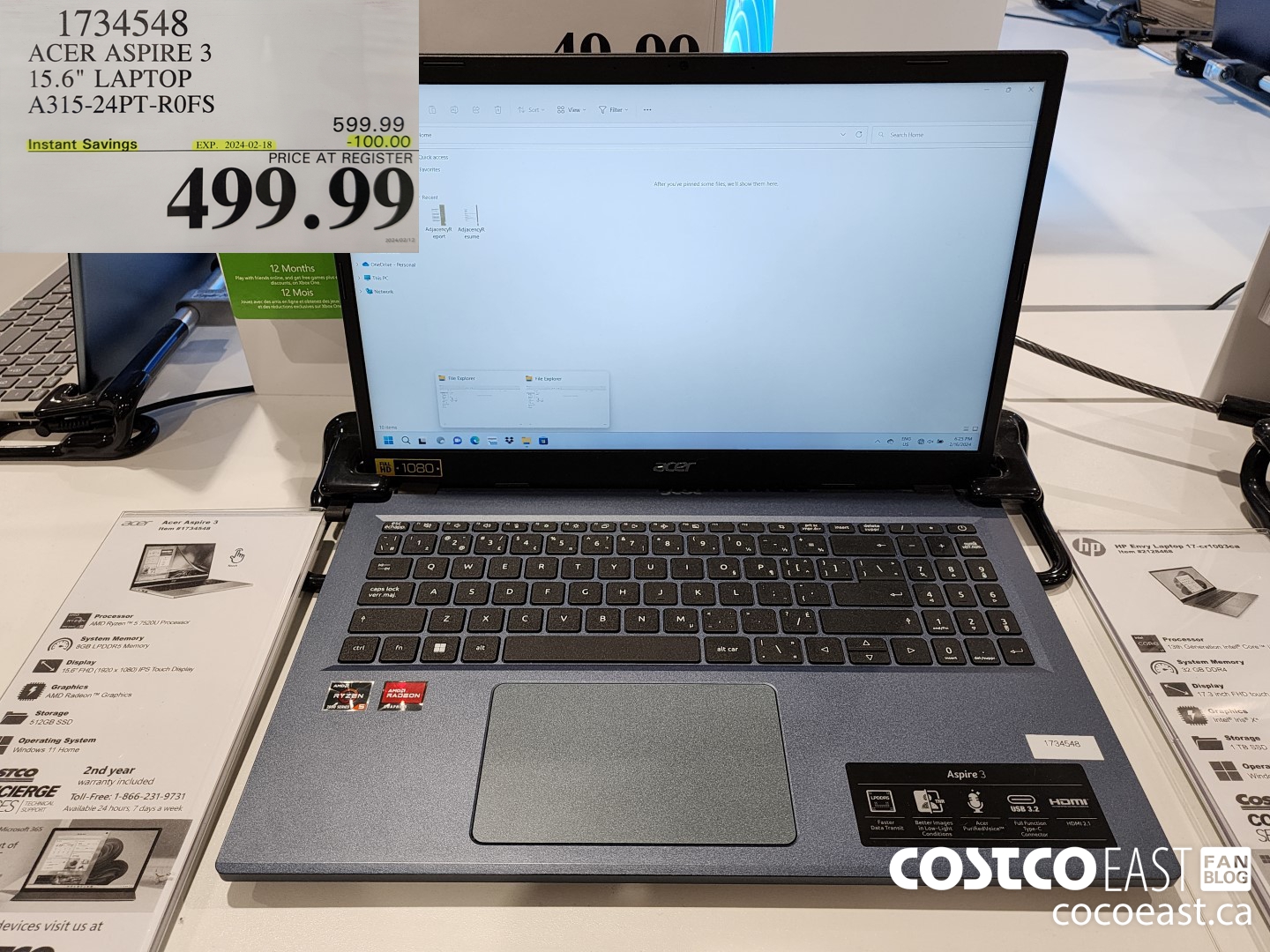 1734548 ACER ASPIRE 3 15.6