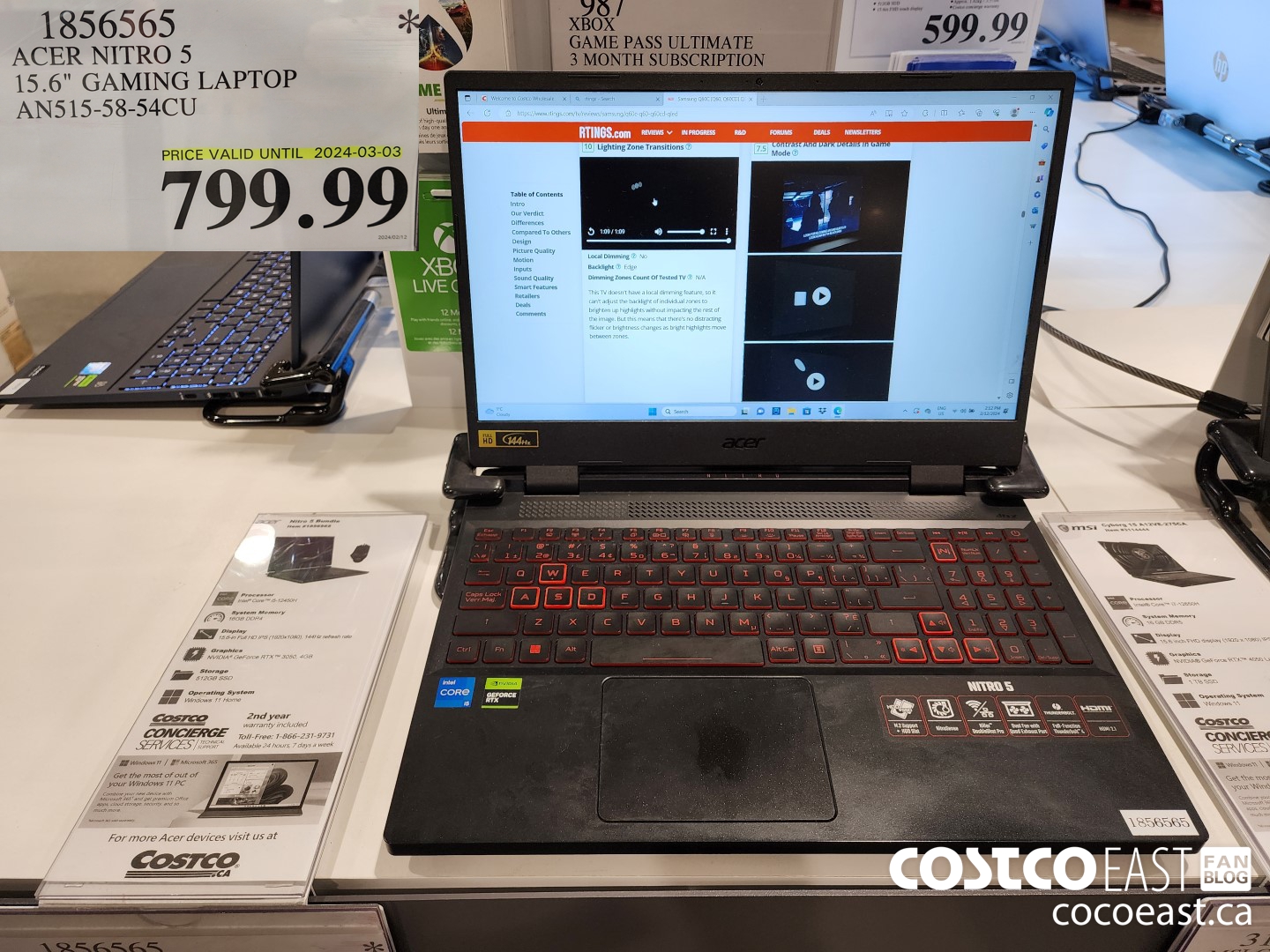 1856565 ACER NITRO 5 15.6