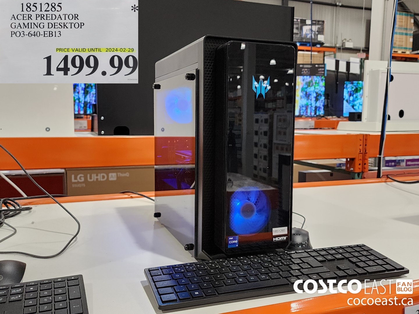 1851285 ACER PREDATOR GAMING DESKTOP P03-640-EB13 $1499.99