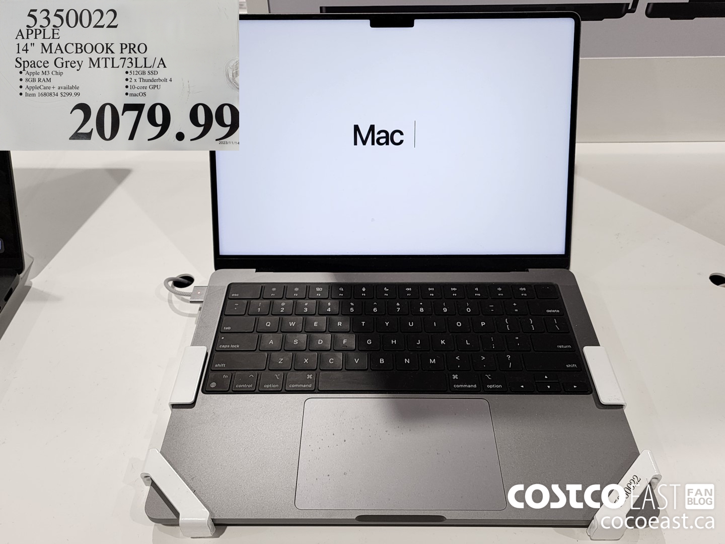 5350022 APPLE 14 MACBOOK PRO SPACE Grey MTL73LL/A $2079.99