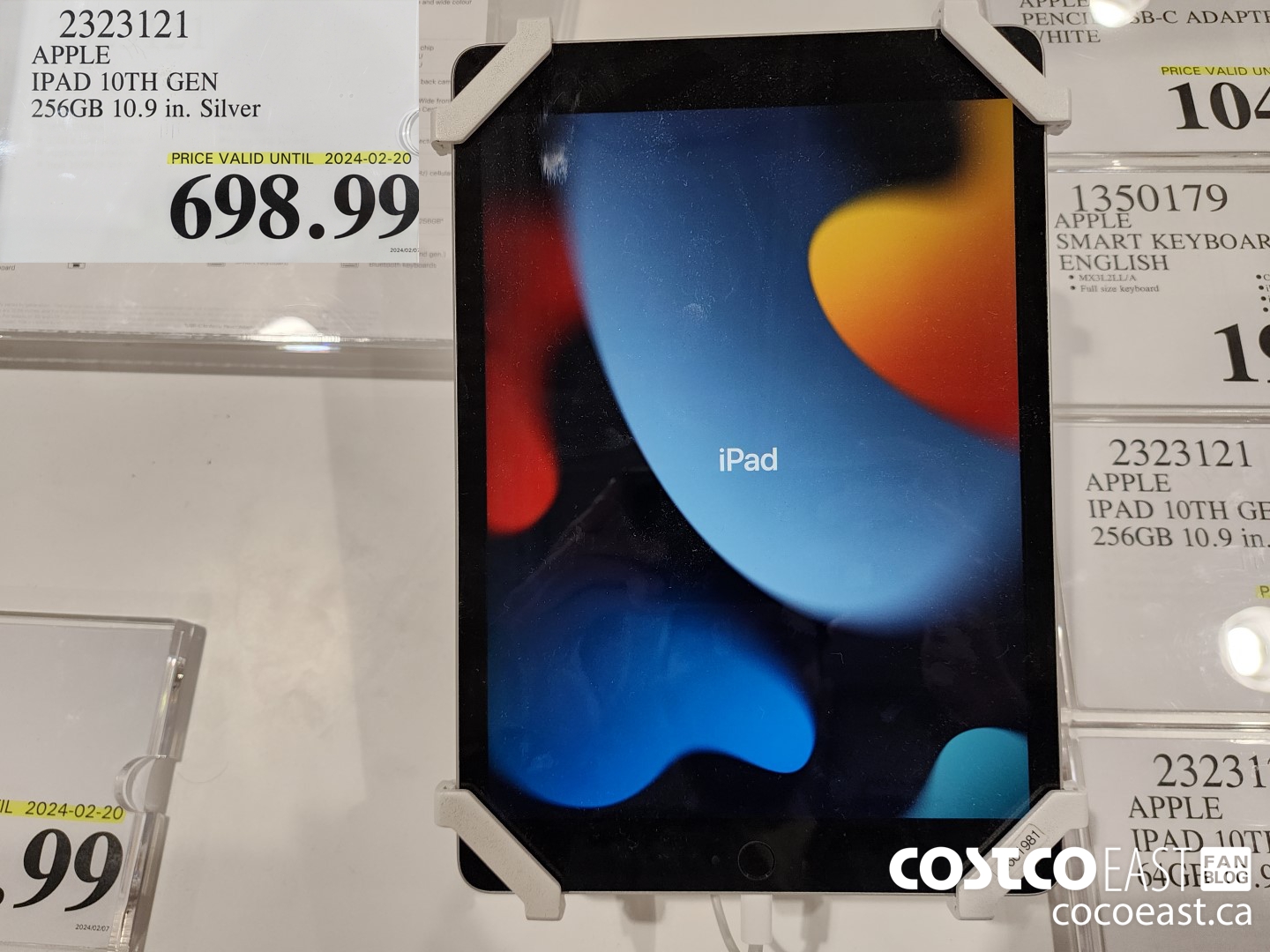 2323121 APPLE IPAD 10TH GEN 256GB 10.9 IN. SILVER $698.99