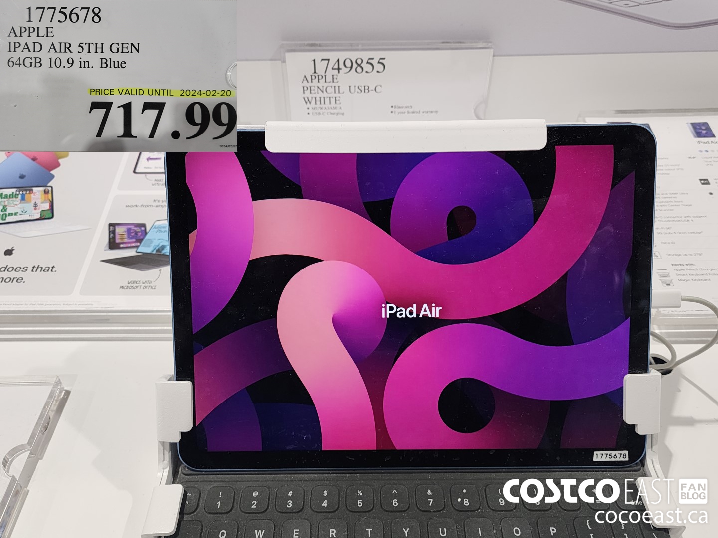 1775678 APPLE IPAD AIR 5TH GEN 64GB 10.9 in. Blue $717.99