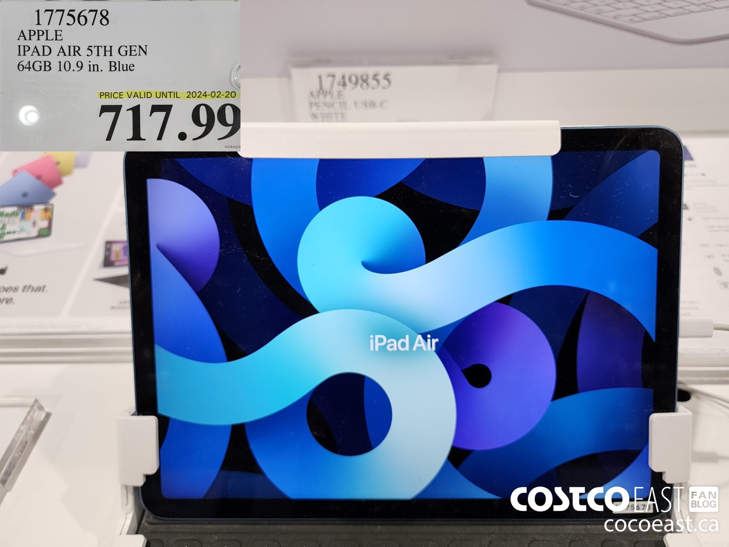 1775678 APPLE IPAD AIR 5TH GEN 64GB 10.9 in. Blue $717.99