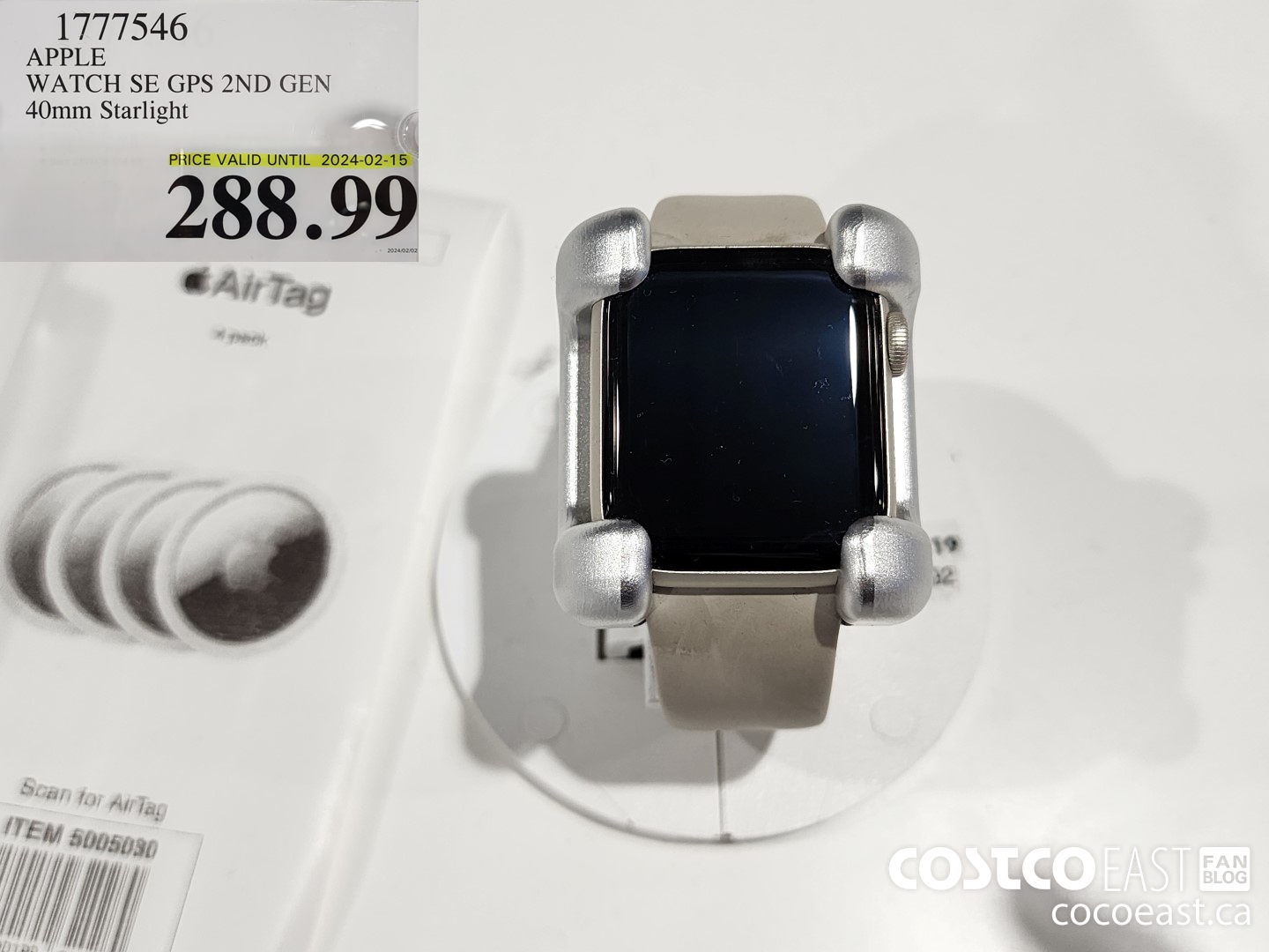 1777546 APPLE WATCH SE GPS 2ND GEN 40mm Starlight $288.99