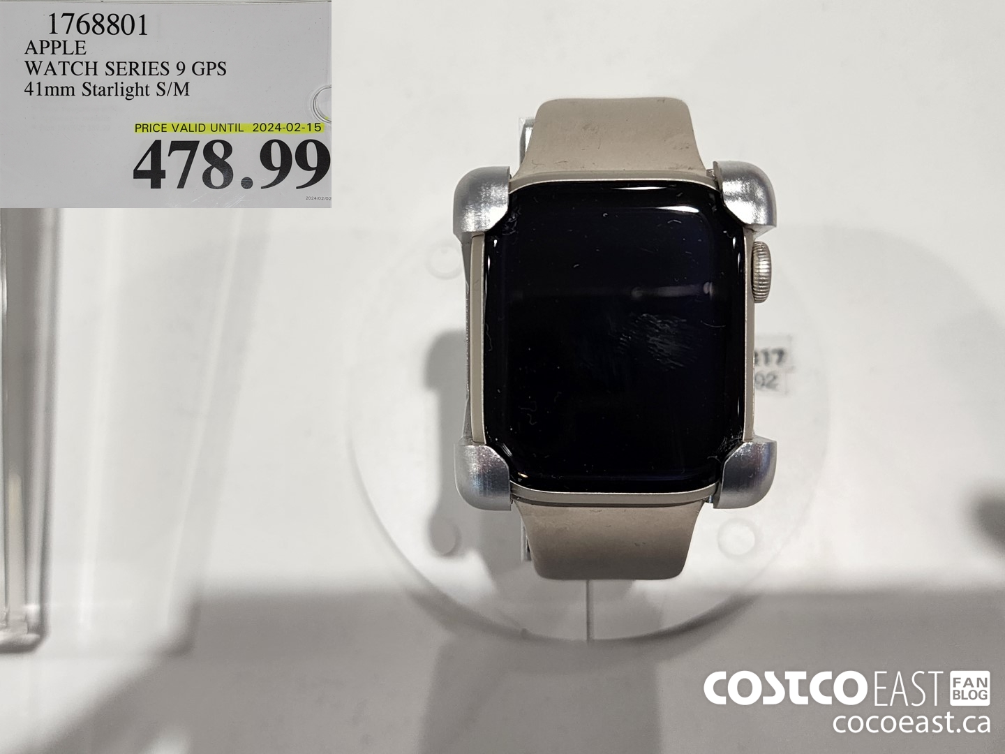 1768801 APPLE WATCH SERIES 9 GPS 41mm Starlight S/M $478.99