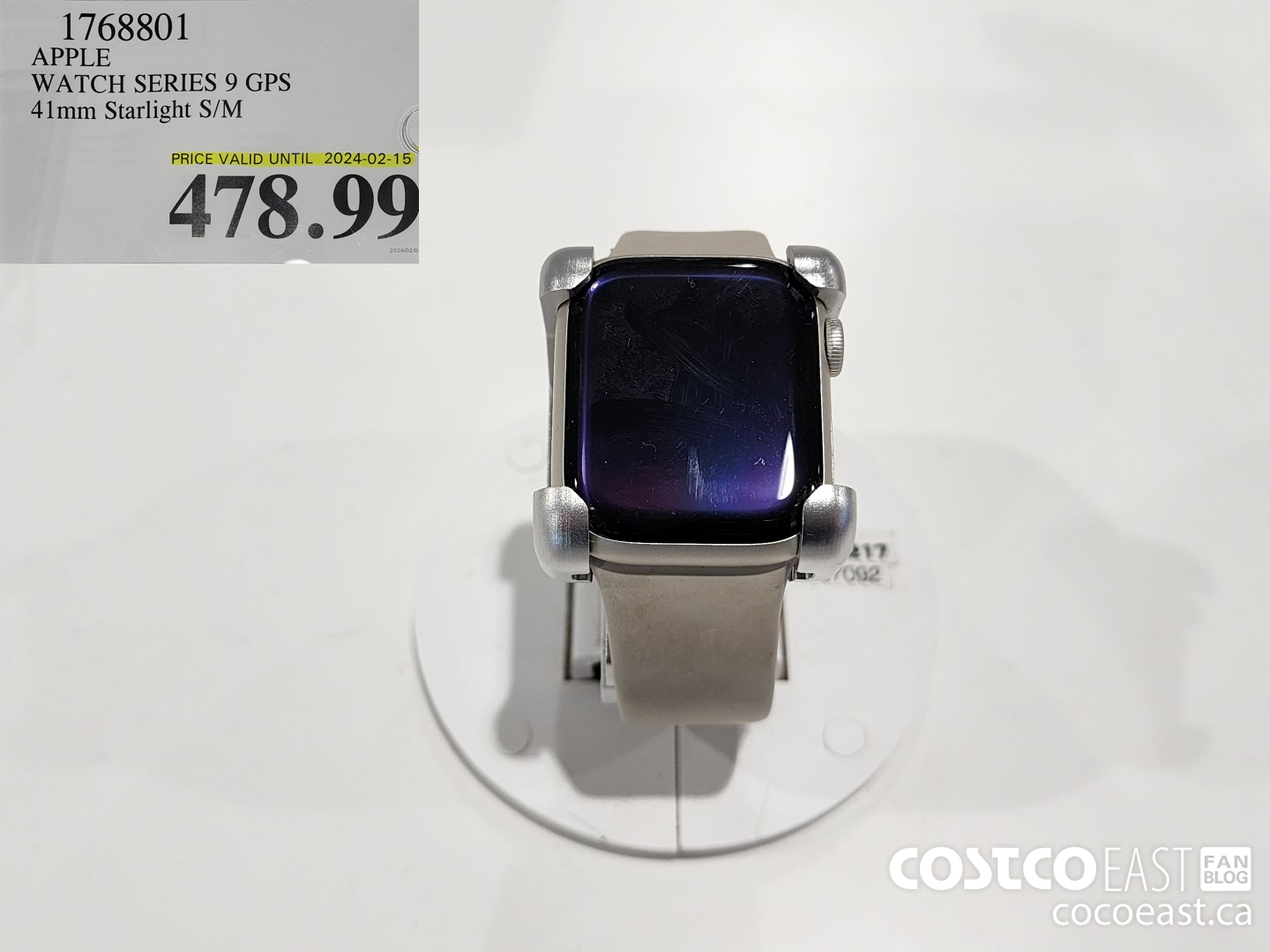 1768801 APPLE WATCH SERIES 9 GPS 41mm Starlight S/M $478.99