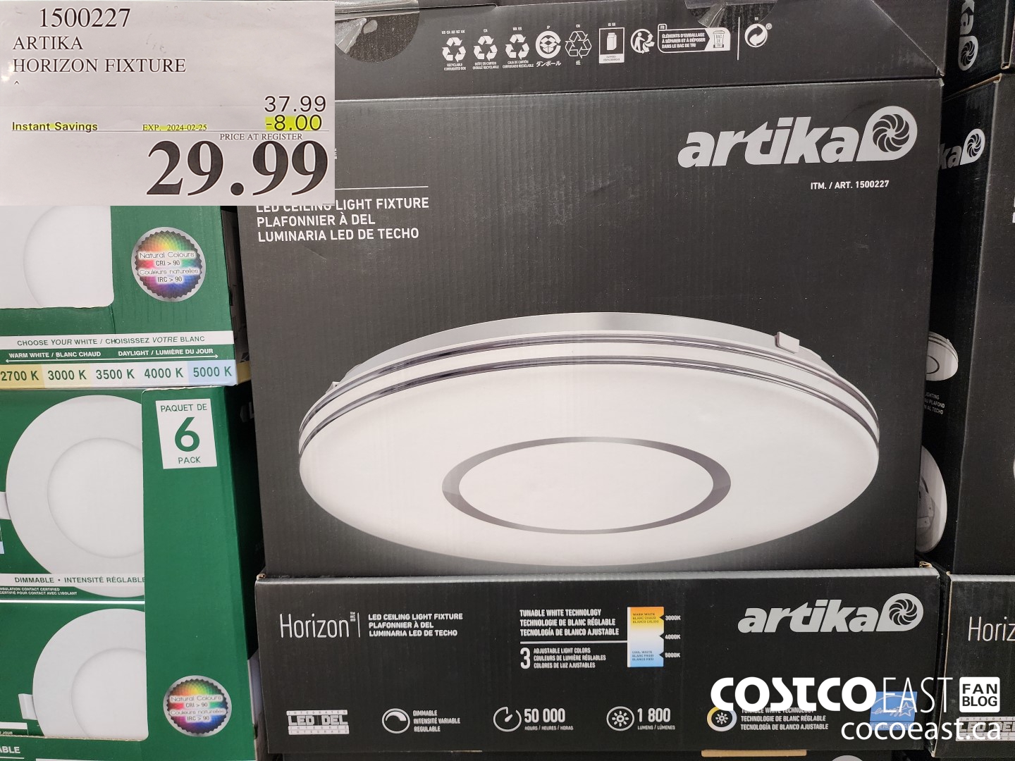 1500227 ARTIKA HORIZON FIXTURE ($8.00 INSTANT SAVINGS EXPIRES ON 2024-02-25) $29.99