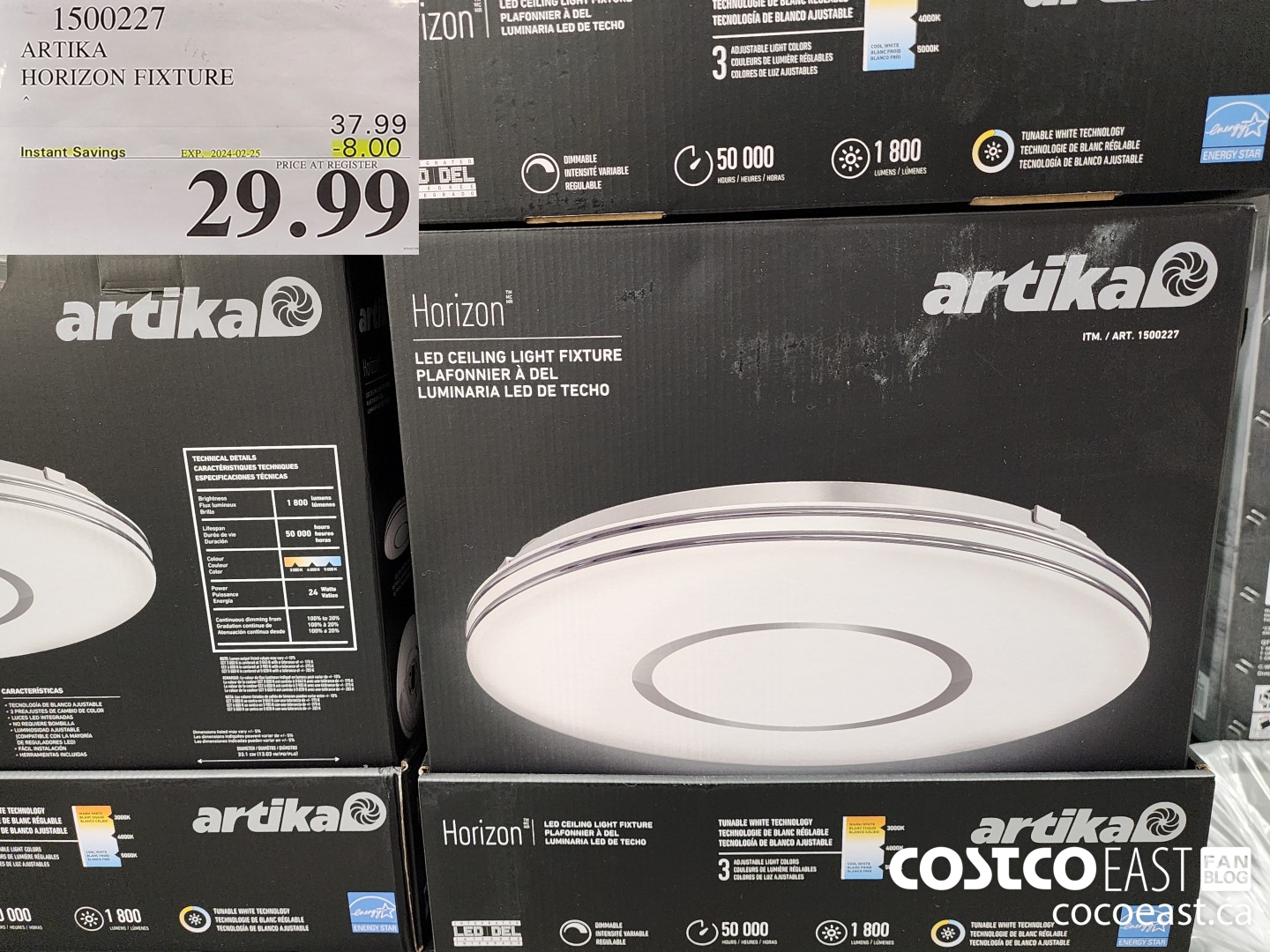 1500227 ARTIKA HORIZON FIXTURE ($8.00 INSTANT SAVINGS EXPIRES ON 2024-02-25) $29.99
