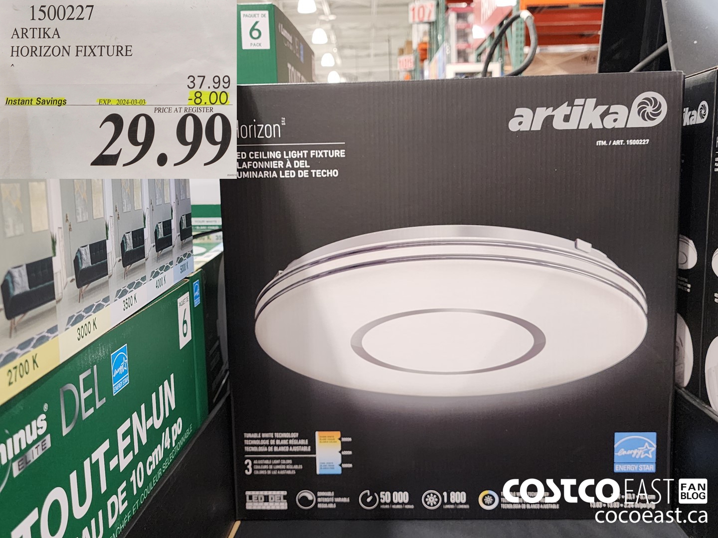 1500227 ARTIKA HORIZON FIXTURE ($8.00 INSTANT SAVINGS EXPIRES ON 2024-02-25) $29.99