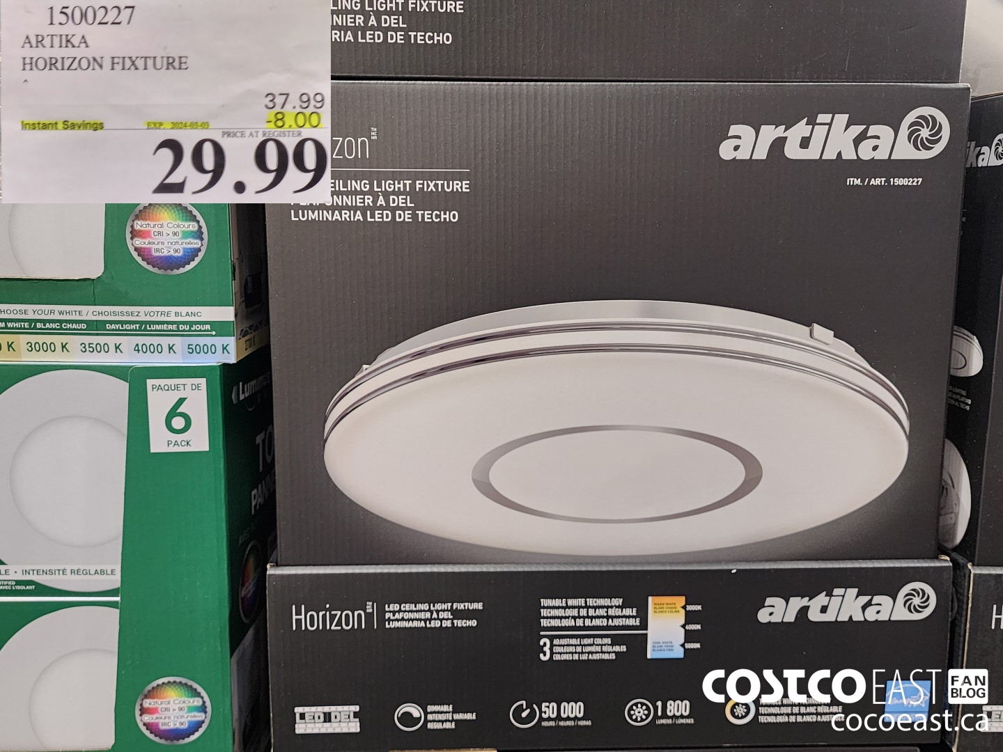 1500227 ARTIKA HORIZON FIXTURE ($8.00 INSTANT SAVINGS EXPIRES ON 2024-03-03) $29.99