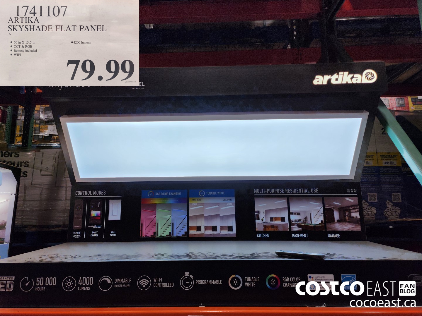 1741107 ARTIKA SKYSHADE FLAT PANEL $79.99