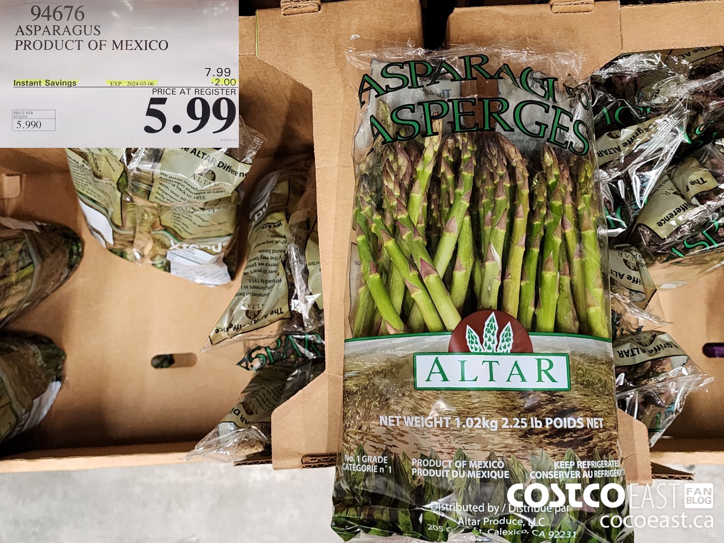 94676 ASPARAGUS PRODUCT OF MEXICO ($2.00 INSTANT SAVINGS EXPIRES ON 2024-03-06) $5.99