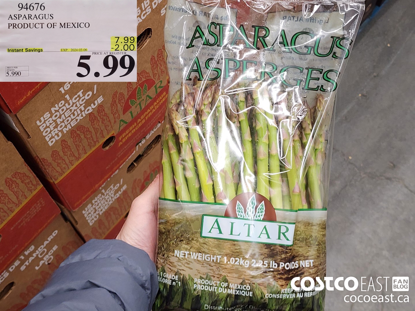 94676 ASPARAGUS PRODUCT OF MEXICO ($2.00 INSTANT SAVINGS EXPIRES ON 2024-03-06) $5.99