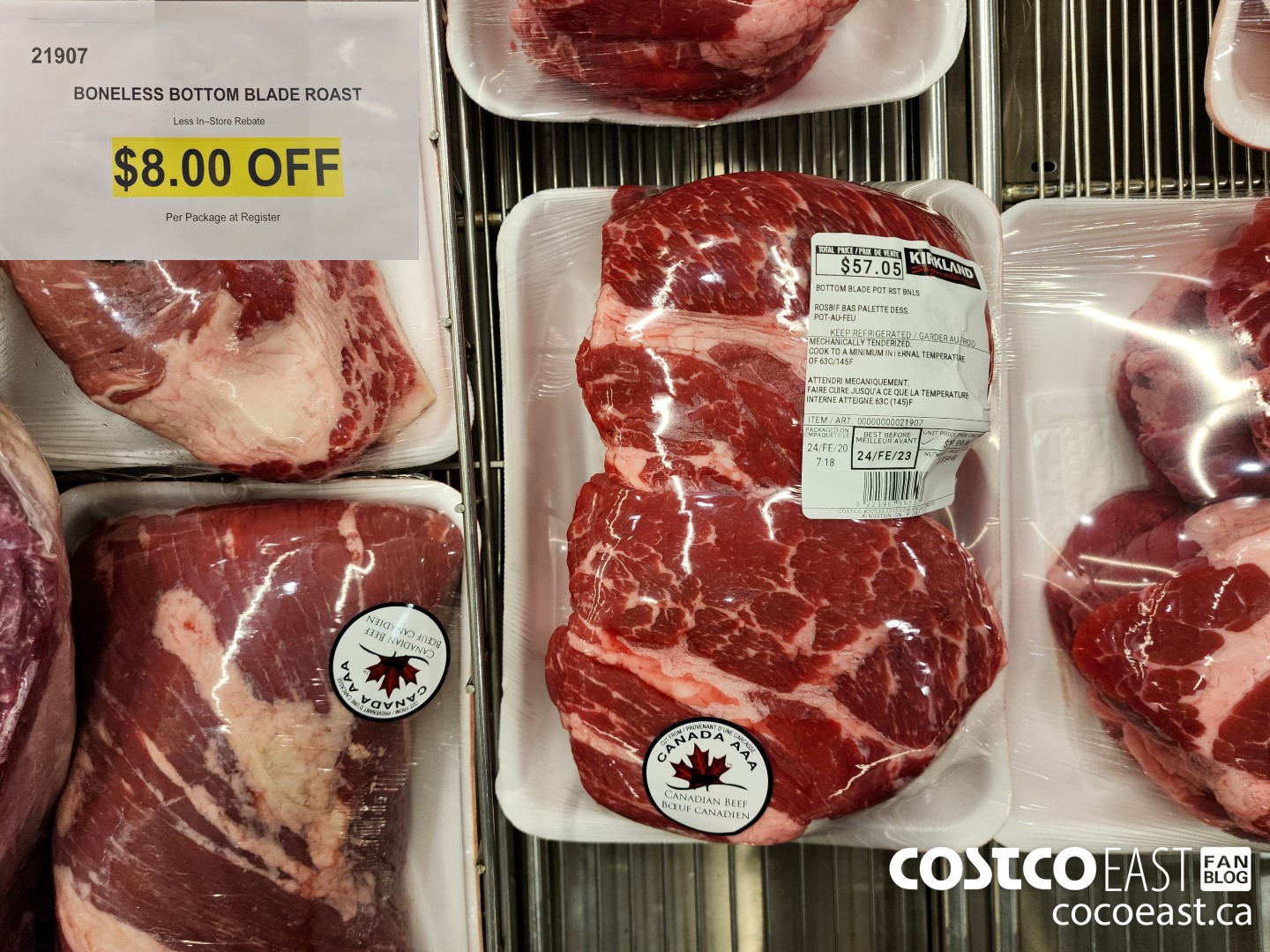 21907 BONELESS BOTTOM BLADE ROAST ($8.00 INSTANT SAVINGS)