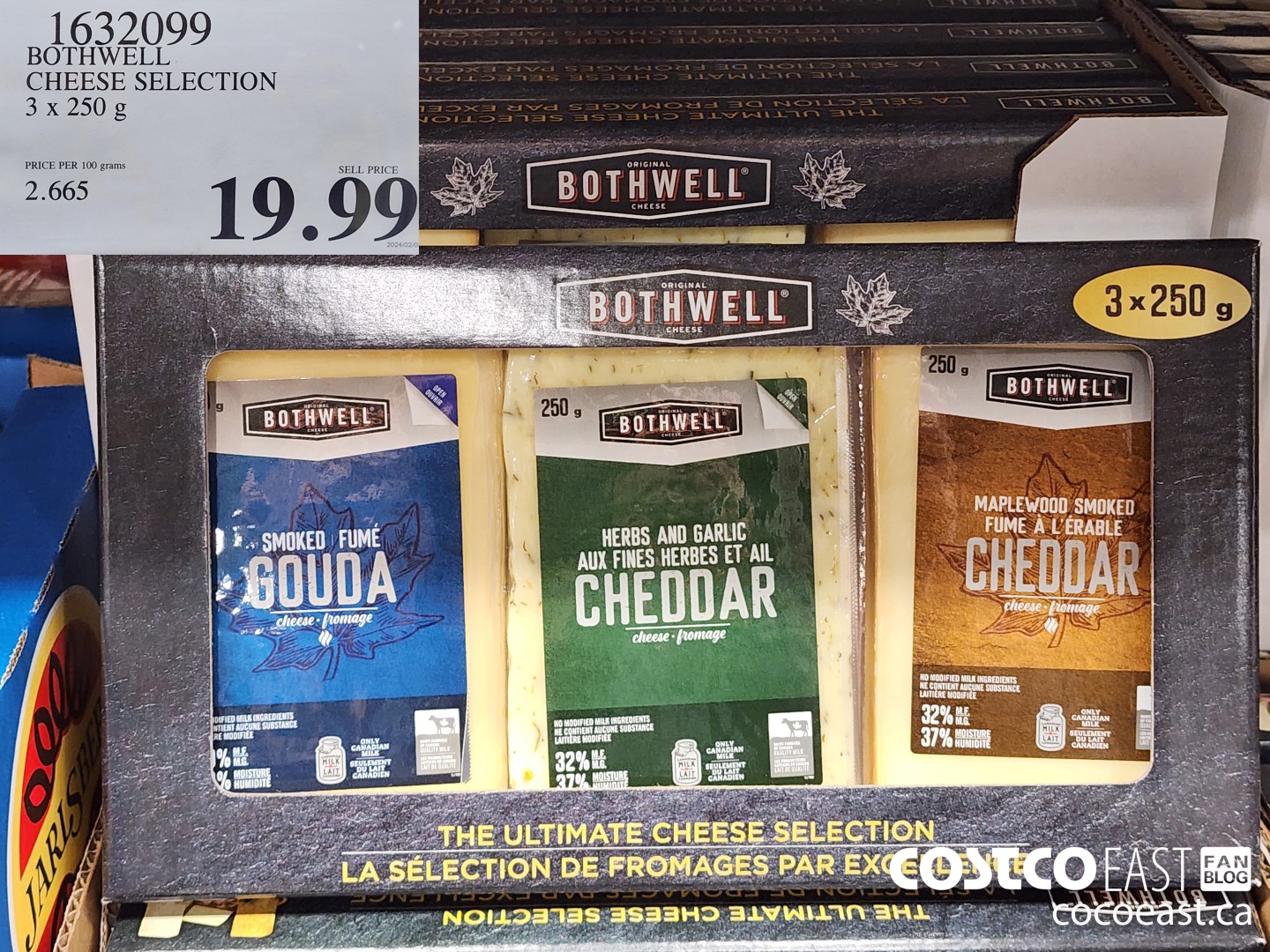 1632099 BOTHWELL ULTIMATE CHEESE SELECTION 3 x 250 G $19.99