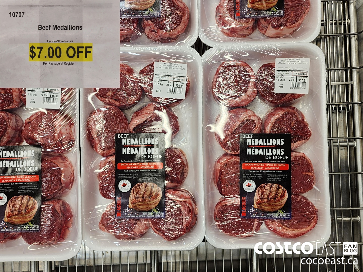 10707 Beef Medallions ($7.00 INSTANT SAVINGS)