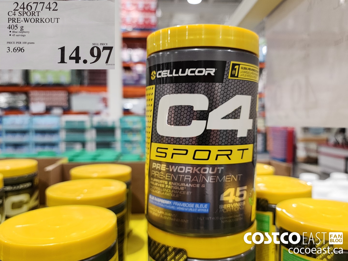 2467742 C4 SPORT PRE-WORKOUT 405 g $14.97
