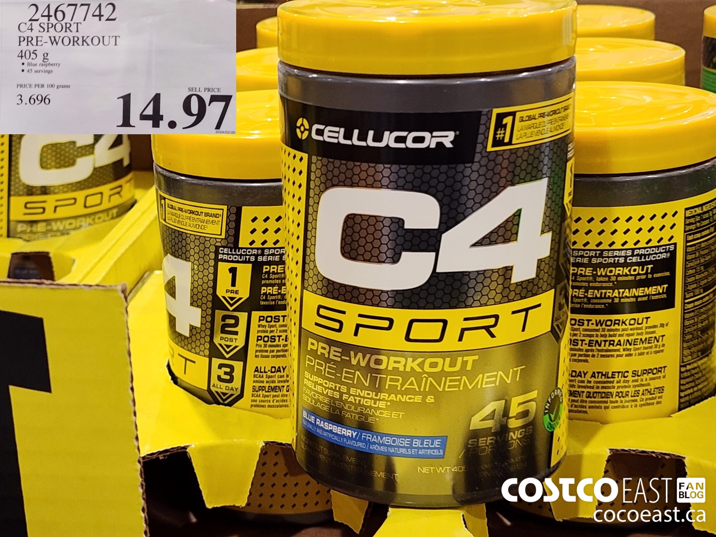 2467742 C4 SPORT PRE-WORKOUT 405 g $14.97