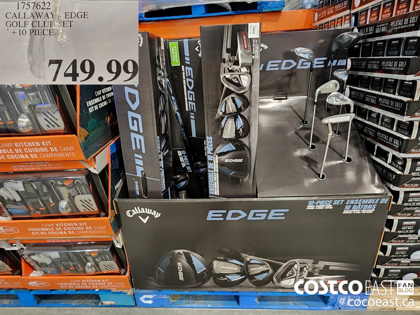 1757622 CALLAWAY- EDGE GOLF CLUB SET +10 PIECE $749.99
