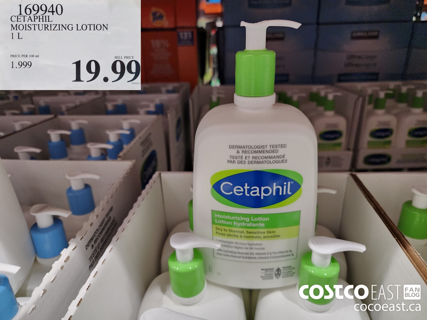 169940 CETAPHIL MOISTURIZING LOTION 1 L $19.99