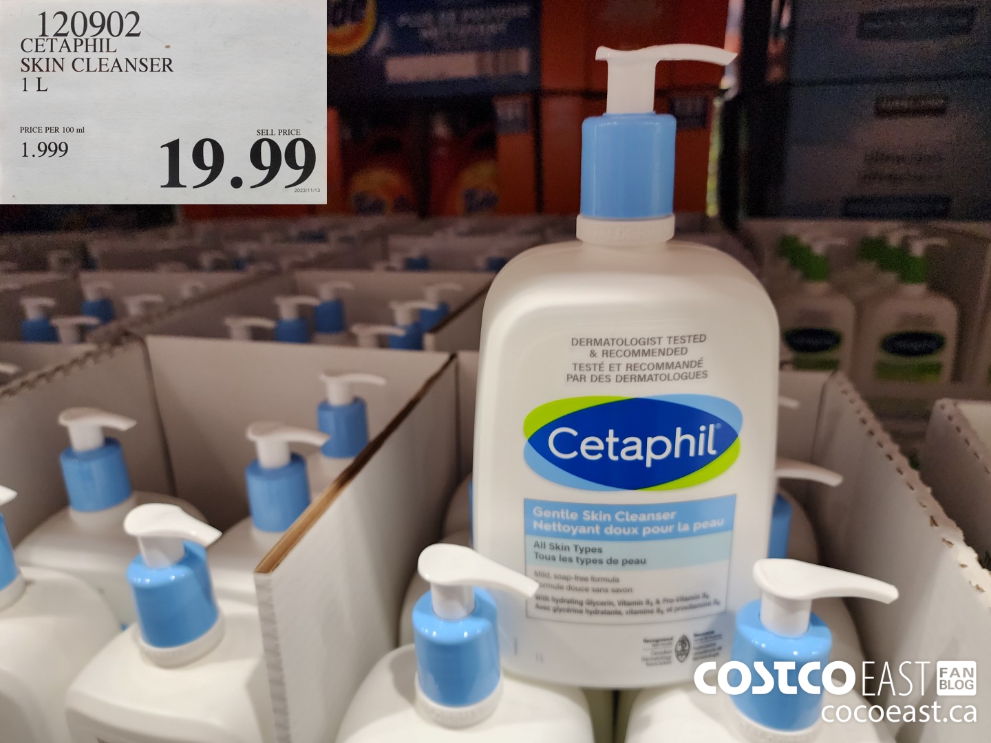 120902 CETAPHIL SKIN CLEANSER 1 L $19.99