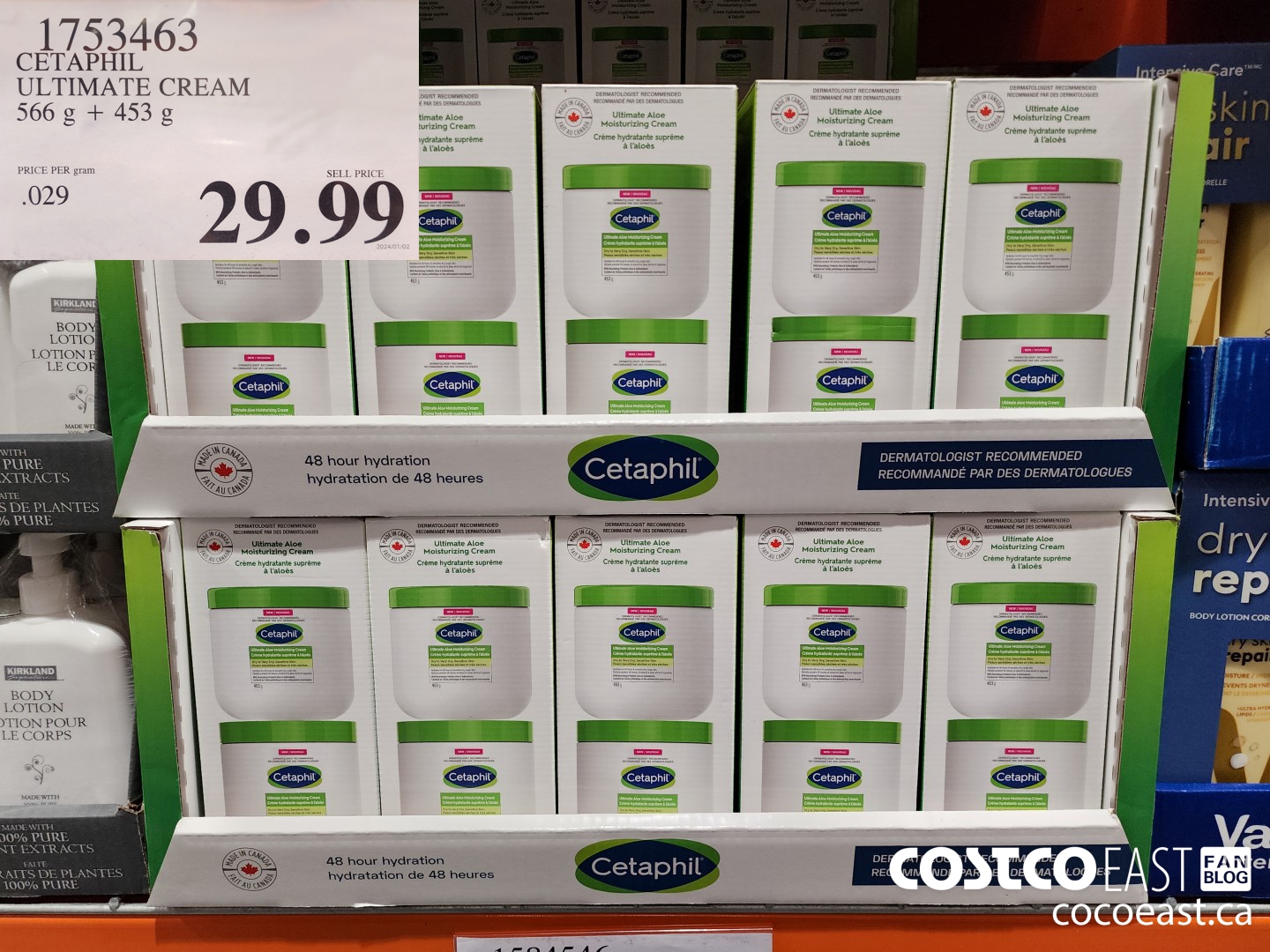 1753463 CETAPHIL ULTIMATE CREAM 566 g + 453 G $29.99