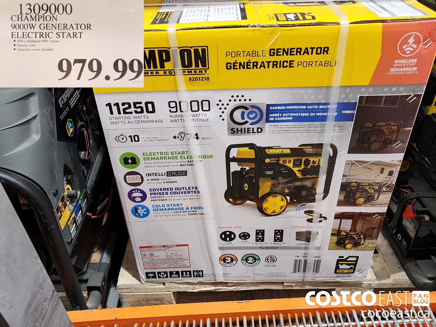 Costco East Garage Office Electrical And Plumbing Super Post Feb 28th   CHAMPION 9000W GENERATOR ELECTRIC START 20240227 98605 