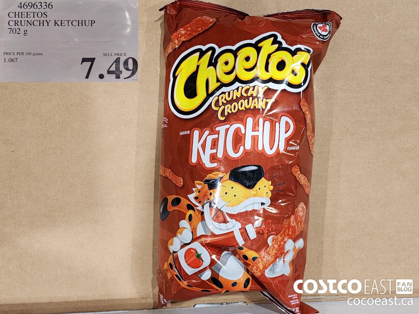 4696336 CHEETOS CRUNCHY KETCHUP 702 g $7.49