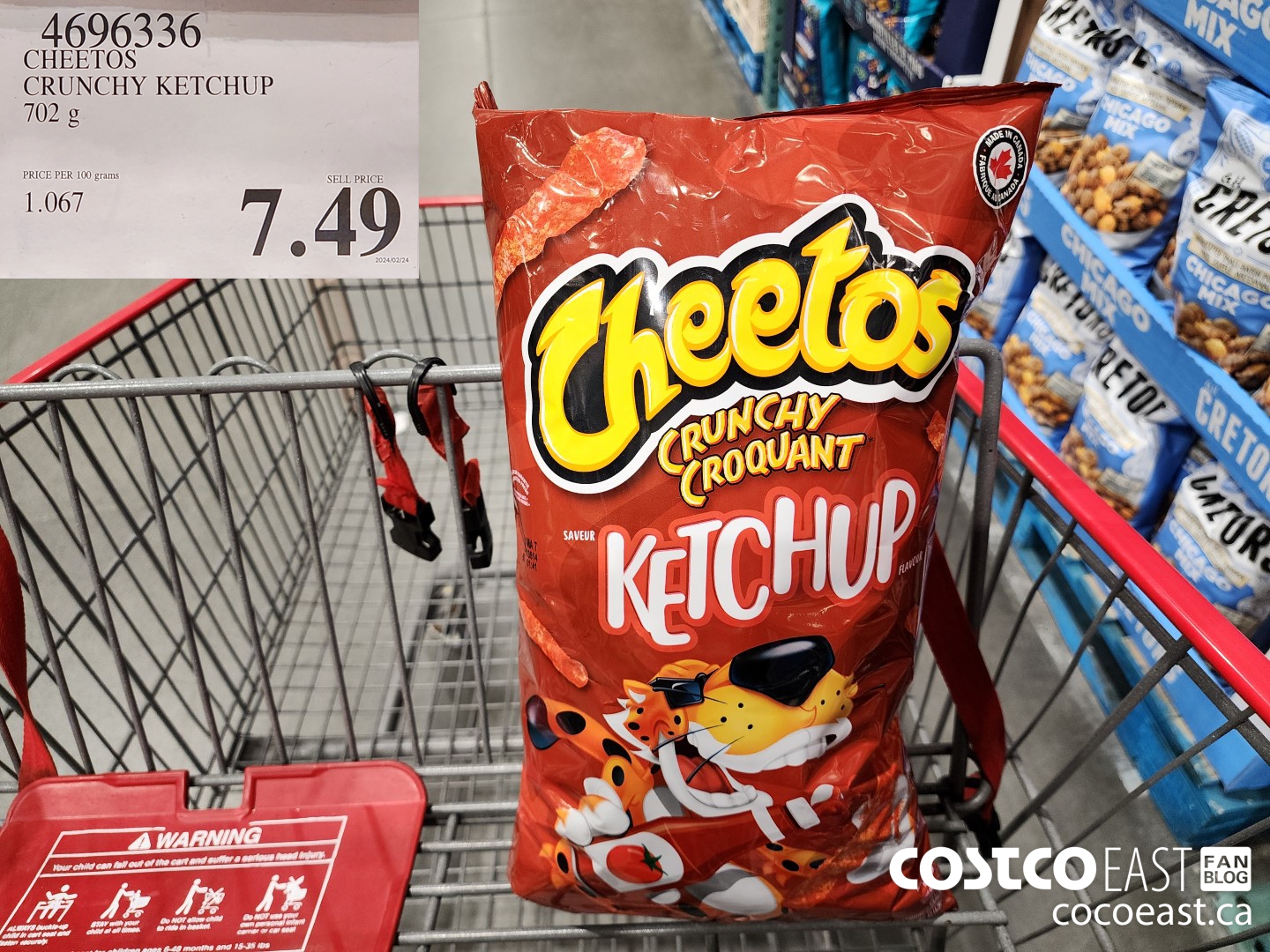 4696336 CHEETOS CRUNCHY KETCHUP 702 g $7.49