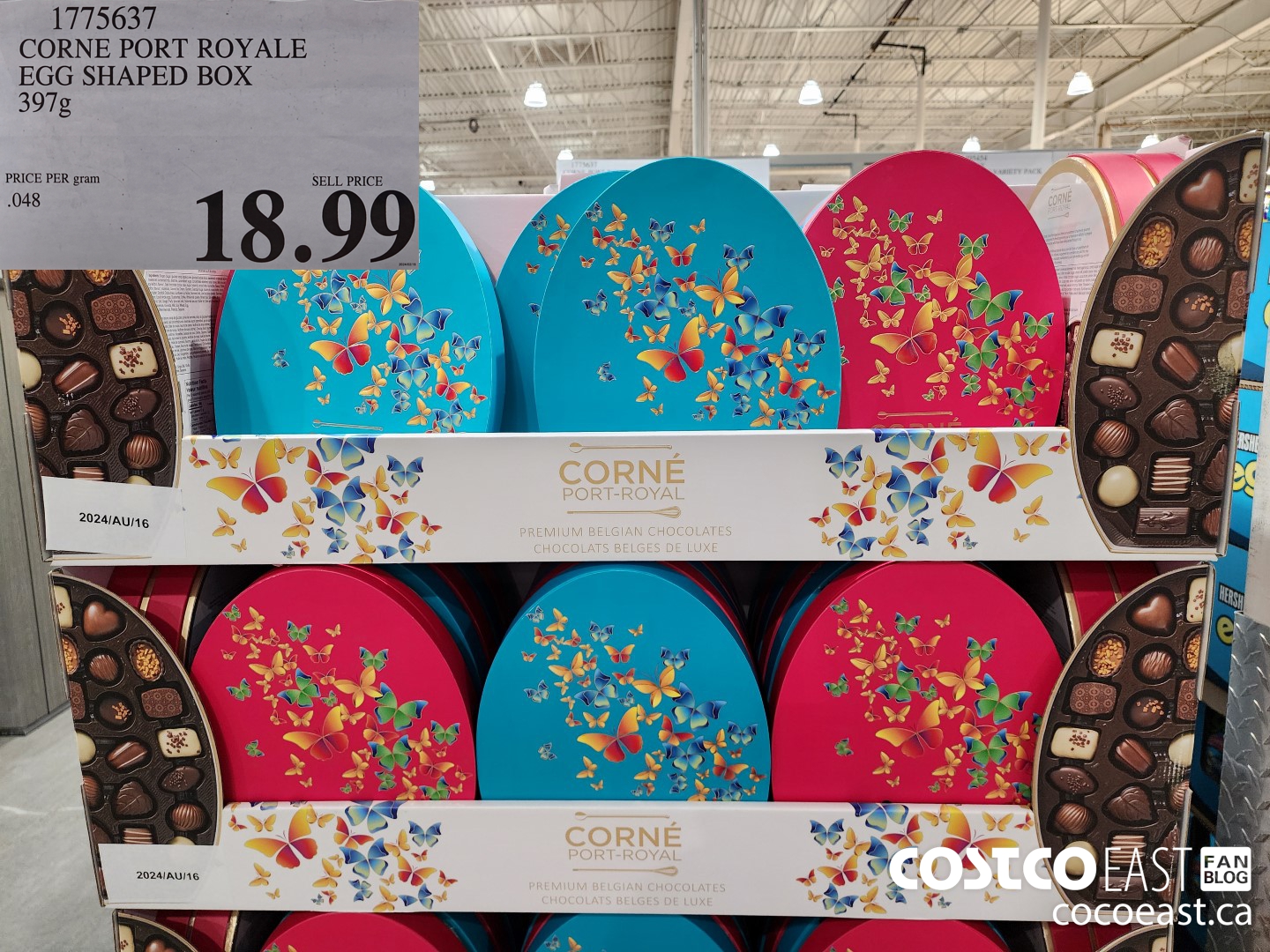 1775637 CORNE PORT ROYALE EGG SHAPED BOX 397g $18.99