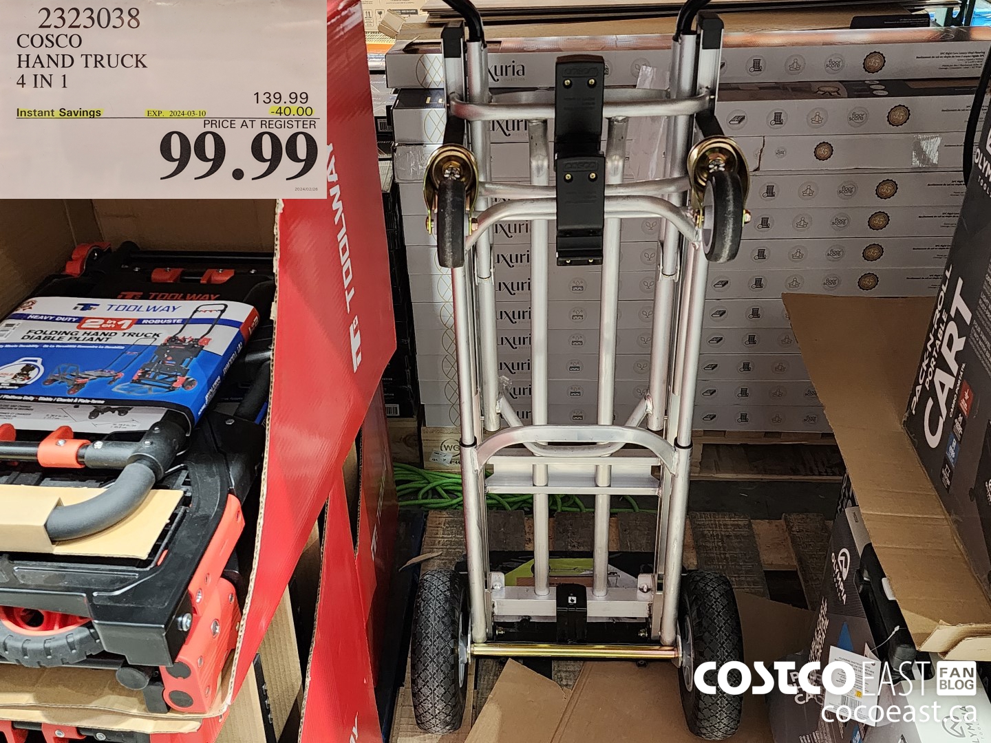 2323038 COSCO HAND TRUCK 4 IN 1 ($40.00 INSTANT SAVINGS EXPIRES ON 2024-03-10) $99.99