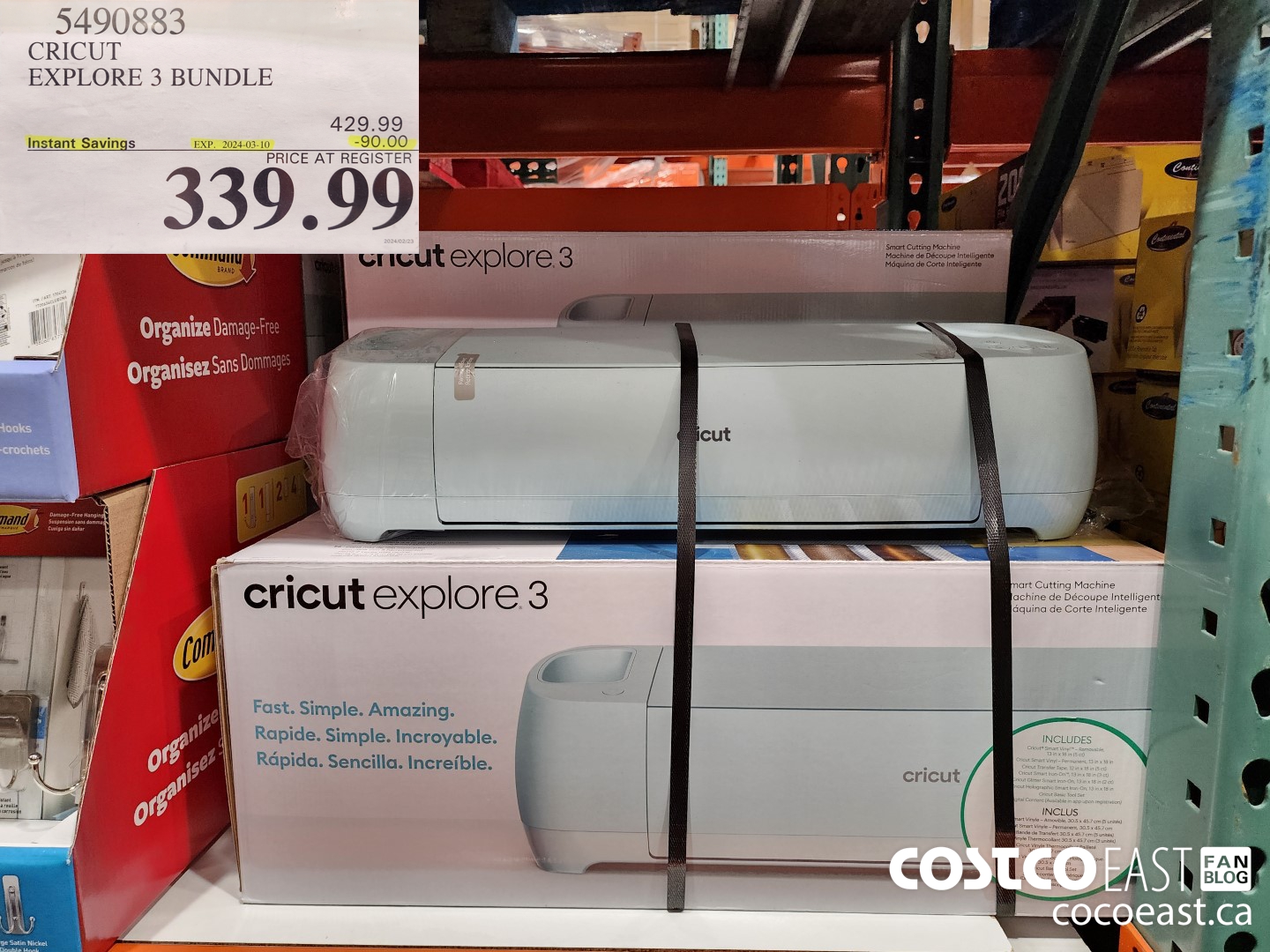 5490883 CRICUT EXPLORE 3 BUNDLE ($90.00 INSTANT SAVINGS EXPIRES ON 2024-03-10) $339.99