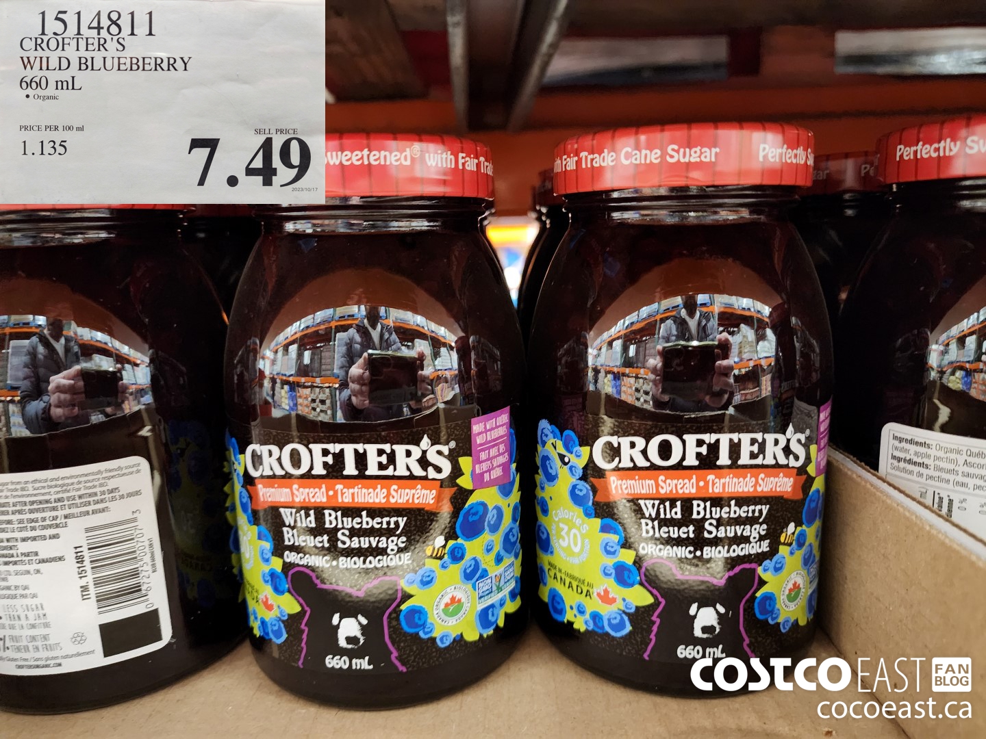 1514811 CROFTER'S WILD BLUEBERRY 660 mL $7.49