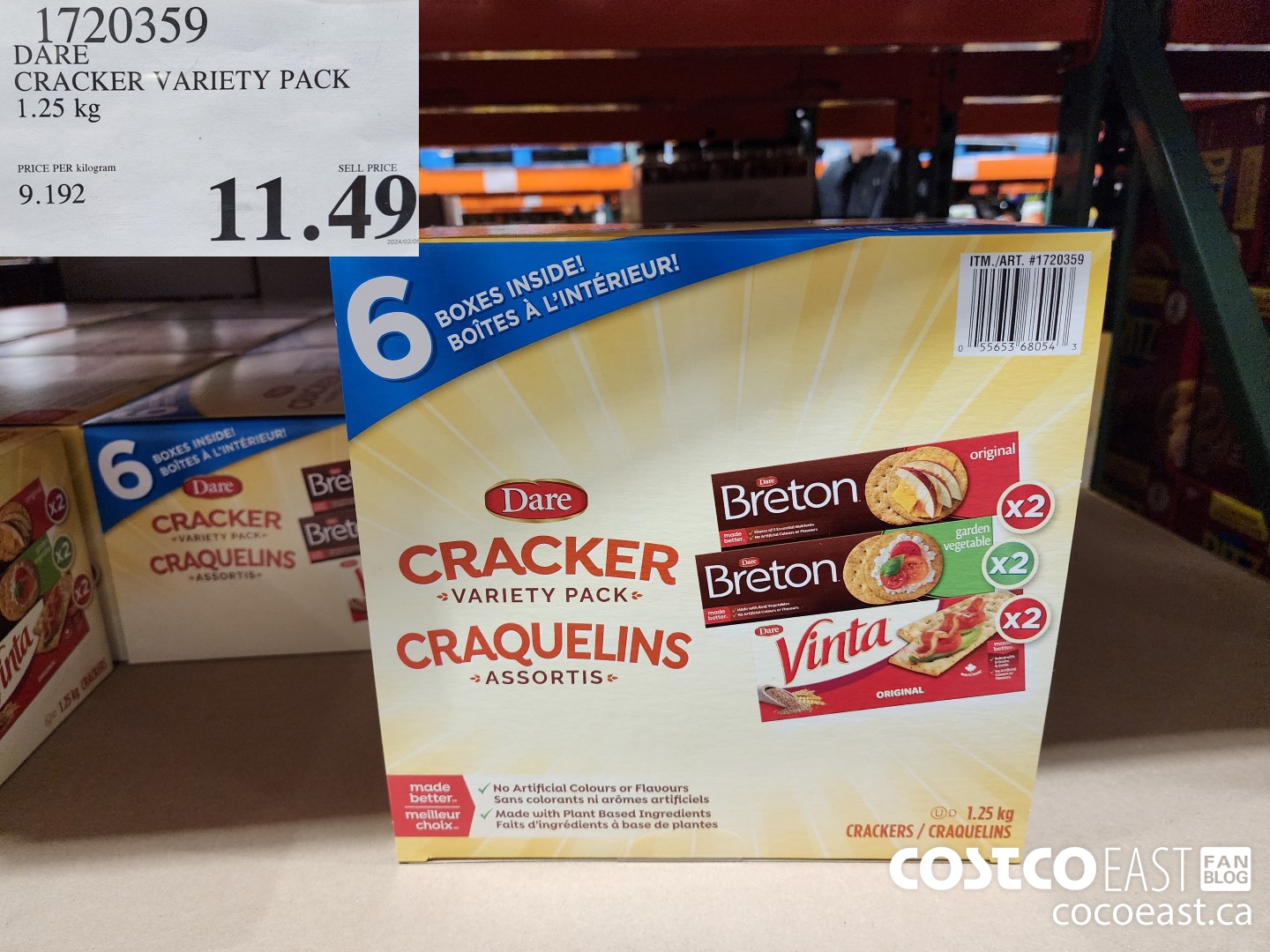 1720359 DARE CRACKER VARIETY PACK 1.25 kg $11.49