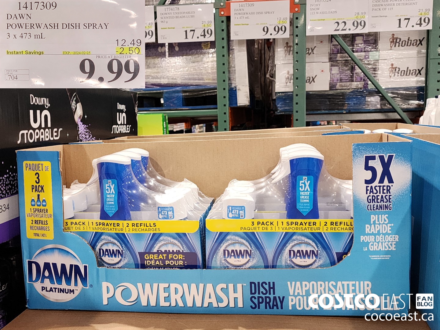 1417309 DAWN POWERWASH DISH SPRAY 3 X 473 mL ($2.50 INSTANT SAVINGS EXPIRES ON 2024-02-25) $9.99
