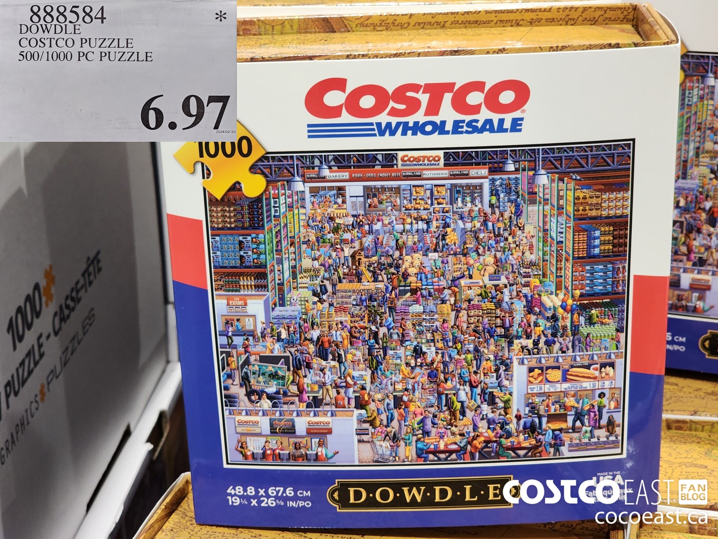 888584 DOWDLE COSTCO PUZZLE 500/1000 PIECES $6.97