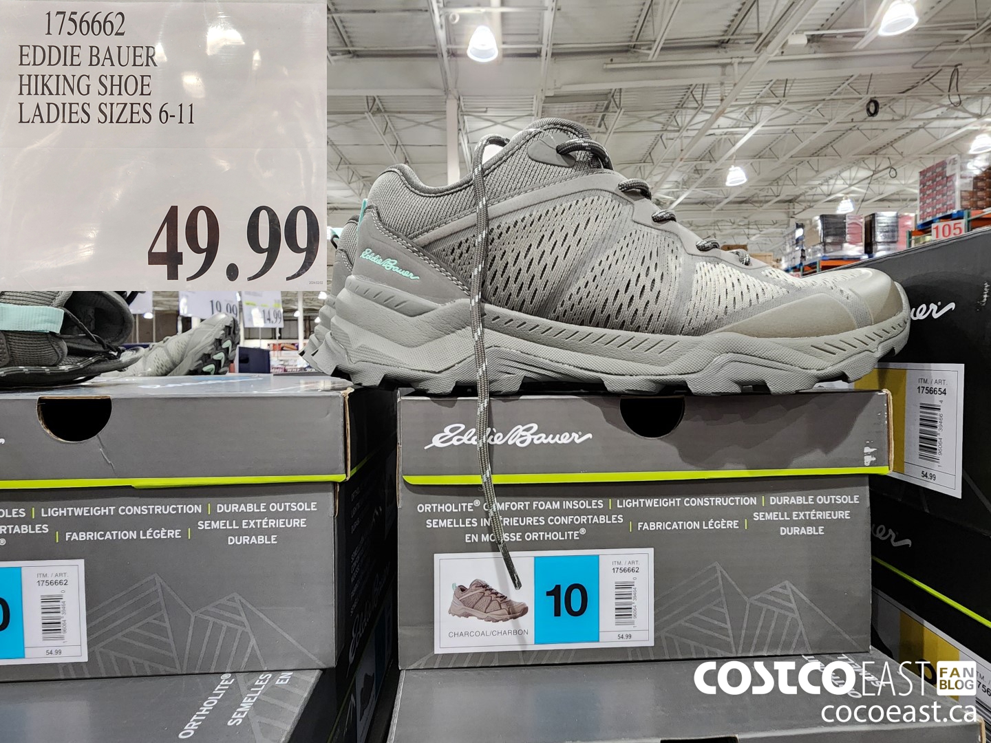 1756662 EDDIE BAUER HIKING SHOE LADIES SIZES 6-11 $49.99