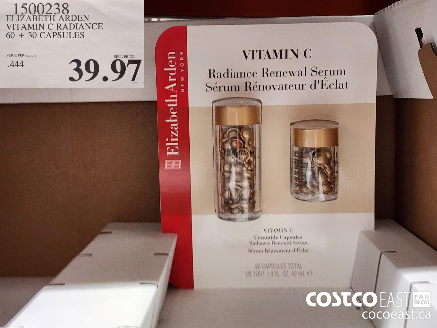 1500238 ELIZABETH ARDEN VITAMIN C RADIANCE 60 + 30 CAPSULES $39.97